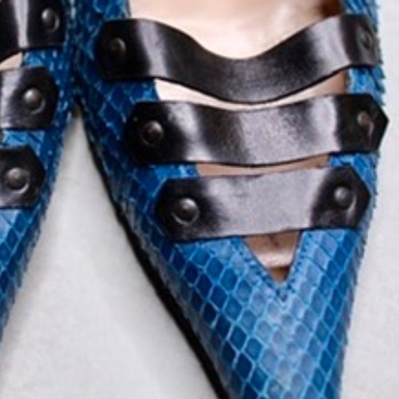 Alain Tondowski Heals- Blue Snakeskin - Picture 8 of 9